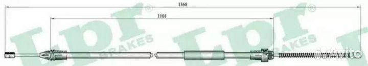 LPR C0681B Трос ручного тормоза renault clio II 98
