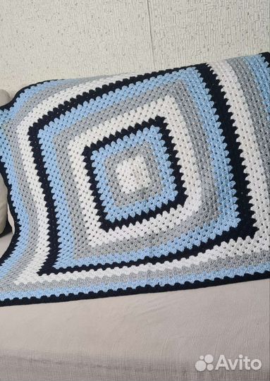 Плед детский вязаный ручная работа