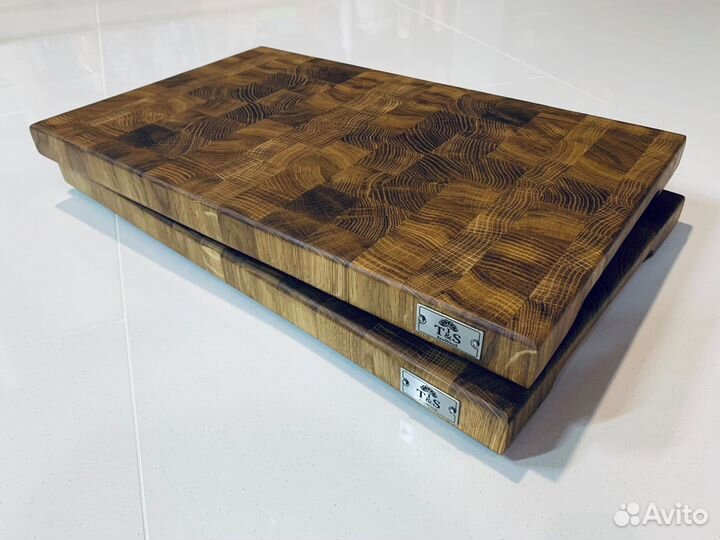 Доска разделочная дубовая -торцевая