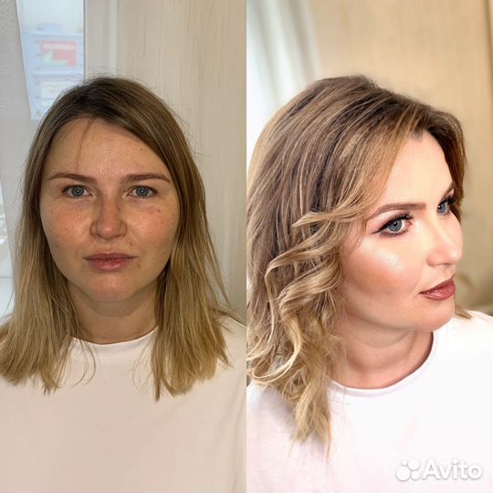 Макияж и прическа на дому