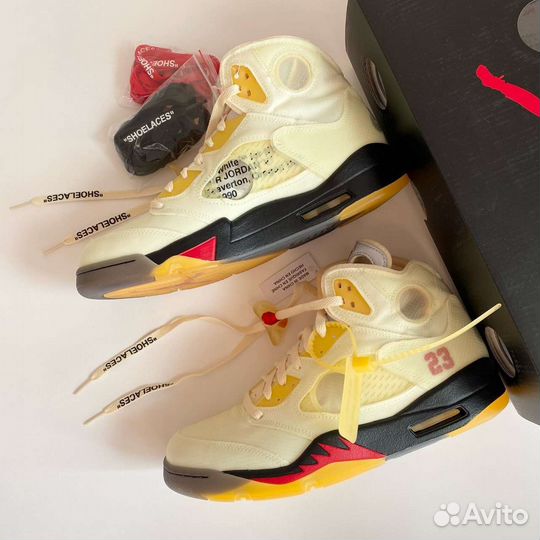 Кроссовки Nike Air Jordan 5 Off-White