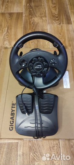 Руль с педалями для PS2