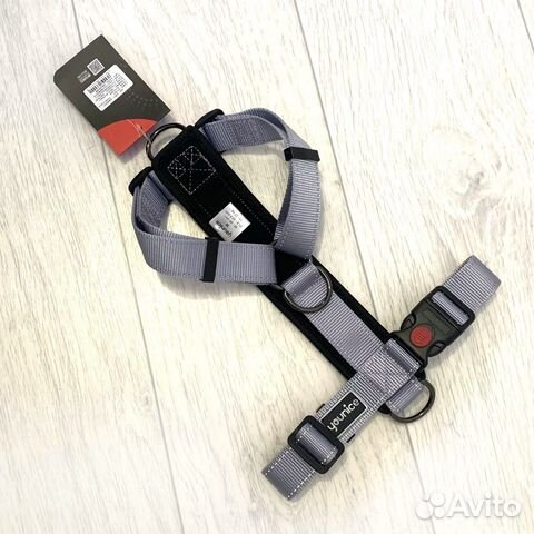 Анатомическая шлейка антитяга + поводок