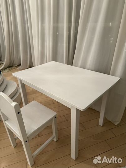 Детский стол и стул IKEA