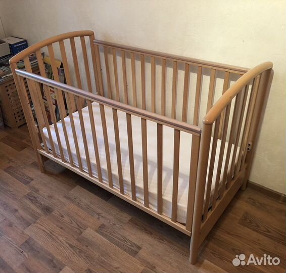 Детская кроватка Pali Ciak (бук) + матрас