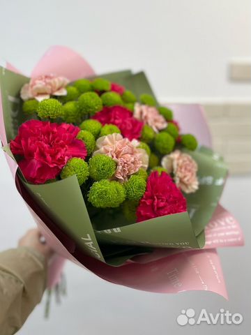 Букет с гвоздикой