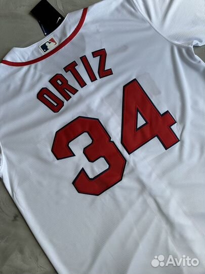 Рубашка мужская MLB Boston Red Sox Ortiz 35