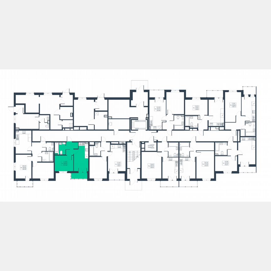 1-к. квартира, 30,2 м², 1/8 эт.