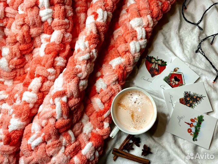 Вязанный плед детский