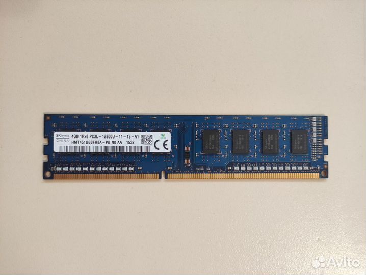 Озу для пк Hynix hmt451u6bfr8a-PB ddr3l 4Gb
