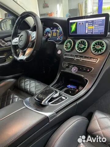 Дефлекторы с подсветкой 64 цвета для GLC W205