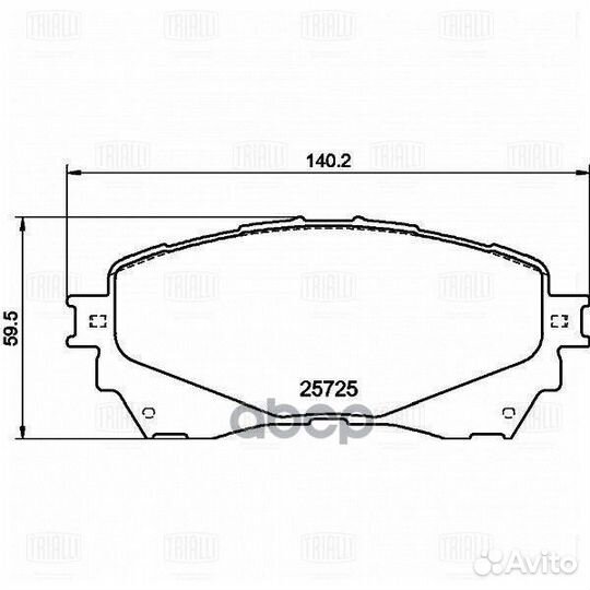 Колодки тормозные mazda 6 12- передние PF 4265