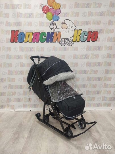 Коляски Санки Nika 7-5SK черные (новые)
