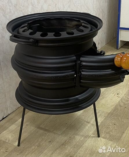 Печь для казана из дисков