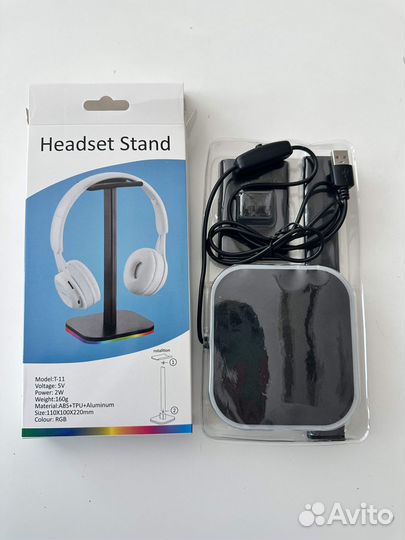 Подставка для наушников игровых с RGB подсветкой