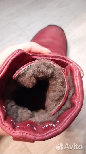 Сапожки зимние кожаные 23см