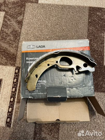 Комлект колодок заднего тормоза Лада