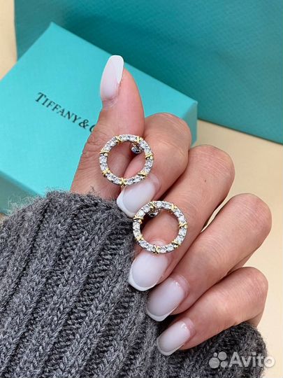 Серьги гвоздики Tiffany