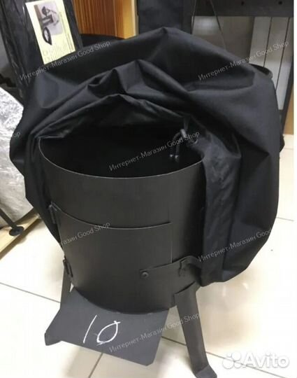 Чехол для печи под казан с трубой 340-410 мм