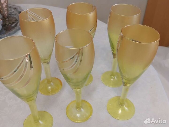 Рюмки цветное стекло СССР