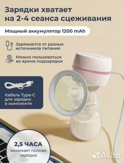 Молокоотсос электрический новый