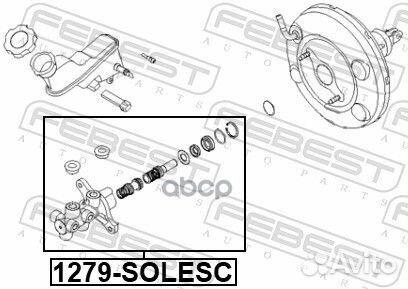 Цилиндр тормозной hyundai solaris 14- глав. 127