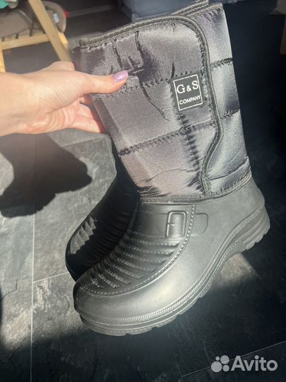 Ботинки утепленные мужские дутики