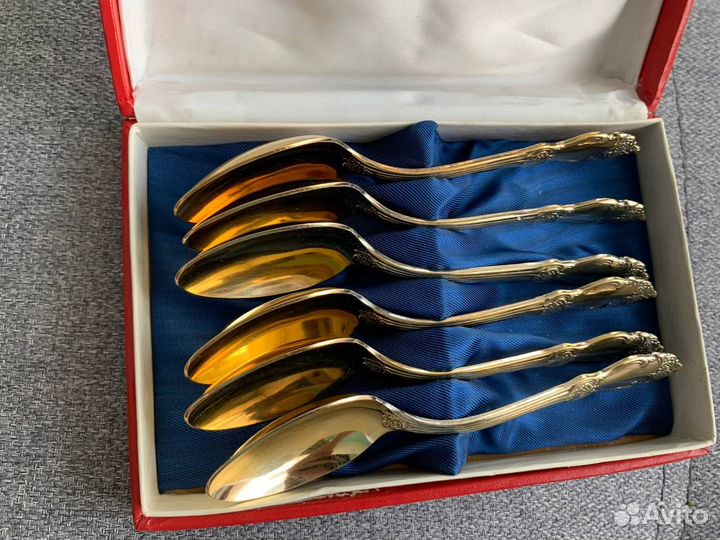 Набор чайных ложек мельхиор СССР 6 шт