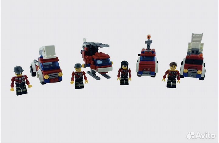 Конструктор пожарная машина 428 деталей city fire