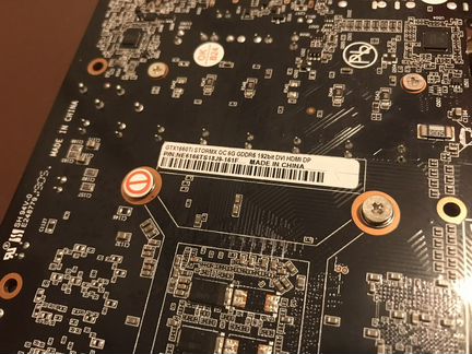 Palit 1660 ti stormX OC gddr6 6gb как новая