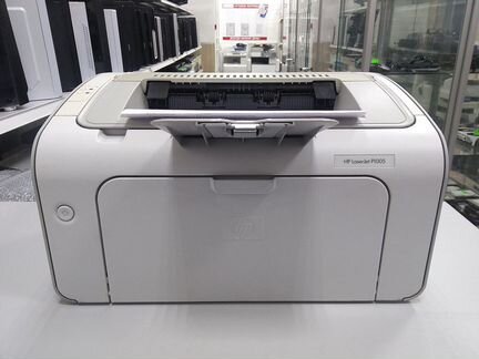 Принтер HP LaserJet P1005, лазерный ч/б