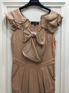 Платье коктельное беж