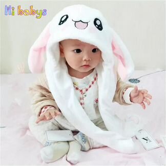 Светящаяся шапка с двигающимися ушками. Новая