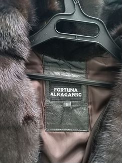 Пуховик дубленка с норкой