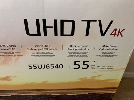 Телевизор LG 55uj6540 55” 4K