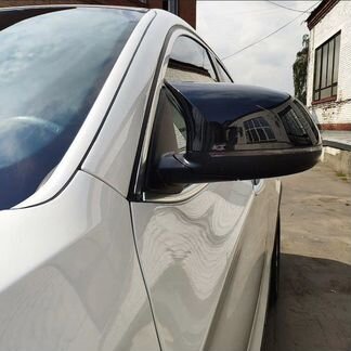 Зеркала спойлер ноздри BMW X4 F26 чёрный глянец