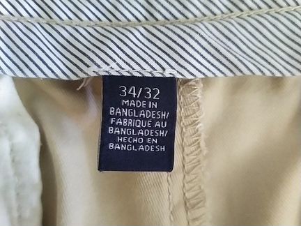 Брюки летние белый молочный Tommy Hilfiger 34/32
