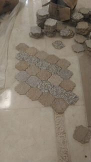 Остатки гранита, мозаика из гранита брусчатка Итал