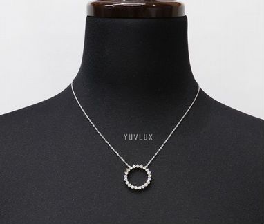 Золотая подвеска Tiffany 0.93 ct