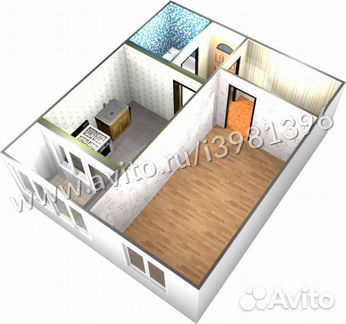 1-к квартира, 41 м², 5/10 эт.