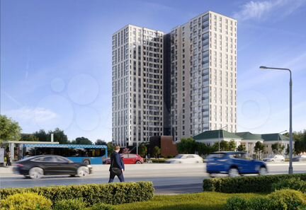 2-к квартира, 46.4 м², 6/24 эт.
