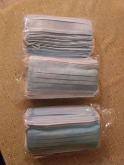 Маски одноразовые 50шт х 3 пачки