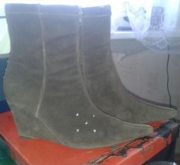 Осенне-весенние Коричневые полусапожки р-р 38