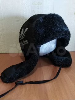 Зимняя шапка ушанка детская (Adidas)