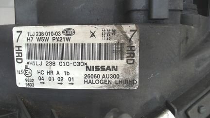 Фара (передняя) левая Nissan Primera P12, 2006