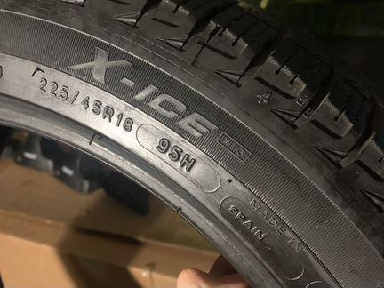 Зимняя нешипованная резина Michelin x-ice 225/45/1