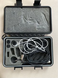 Пара петличных микрофонов Shure WL 51 чёрного цвет