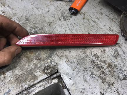 Катафот в задний бампер левый Toyota Camry v50