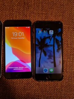 Телефон iPhone и Samsung