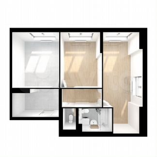 2-к квартира, 61.3 м², 15/17 эт.